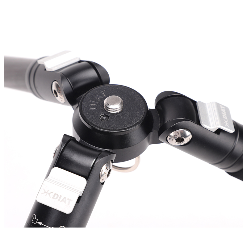 DIat CM225A+DHS-5 Professional flexible portable carbon fiber mini camera tripod stand